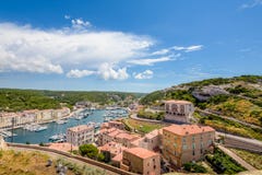 Small harbor in the city of France. royalty free stock photography Small harbor in the city of France. royalty free stock photography