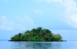 Small Island And Blue Sky Royalty Free Stock Photo