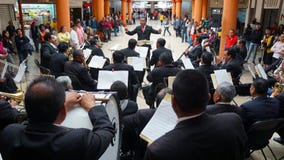 Small orchestra playing