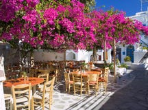 Small Square In Mykonos Royalty Free Stock Images Small Square In Mykonos Royalty Free Stock Images