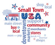 Small Town USA Word Cloud