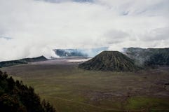 Mount volcano Batok, a sister volcano of mount Bromo stock photos Mount volcano Batok, a sister volcano of mount Bromo stock photos