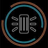 Smart assistant concept line icon. royalty free illustration Smart assistant concept line icon. royalty free illustration