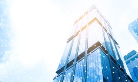 Smart city and internet with network stock photo Smart city and internet with network stock photo