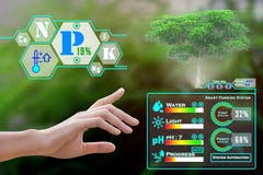 Smart farming with technology royalty free stock photos Smart farming with technology royalty free stock photos