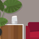 Smart home assistant intelligence personal technology stock illustration Smart home assistant intelligence personal technology stock illustration