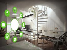 Smart Home Device - Home Control Stock Images
