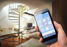 Smart Home Device - Home Control royalty free stock images Smart Home Device - Home Control royalty free stock images