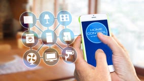 Smart Home Device - Home Control stock images Smart Home Device - Home Control stock images