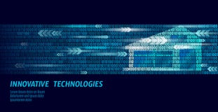 Smart house binary code flow concept. Online control information analysis. Internet of things technology home automation stock illustration Smart house binary code flow concept. Online control information analysis. Internet of things technology home automation stock illustration