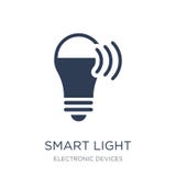 Smart light icon. Trendy flat vector Smart light icon on white b stock illustration Smart light icon. Trendy flat vector Smart light icon on white b stock illustration