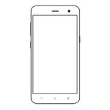 Smart Phone. Realistic Mobile Phone Smart Phone With Blank Screen Isolated On Background. Vector Illustration For Printing And Web Royalty Free Stock Photography Smart Phone. Realistic Mobile Phone Smart Phone With Blank Screen Isolated On Background. Vector Illustration For Printing And Web Royalty Free Stock Photography