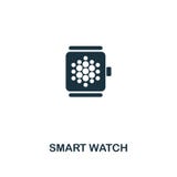 Smart Watch icon. Monochrome style icon design from smart devices icon collection. UI. Illustration of smart watch icon. Pictogram vector illustration Smart Watch icon. Monochrome style icon design from smart devices icon collection. UI. Illustration of smart watch icon. Pictogram vector illustration