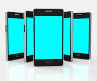 Smartphone Copyspace значит Экземпляр-космос и сеть мобильного телефона бесплатная иллюстрация Smartphone Copyspace значит Экземпляр-космос и сеть мобильного телефона бесплатная иллюстрация