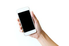 Smartphone en mano derecha imagen de archivo Smartphone en mano derecha imagen de archivo