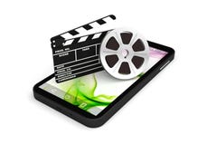 Smartphone filmu kina podaniowy film ilustracji Smartphone filmu kina podaniowy film ilustracji