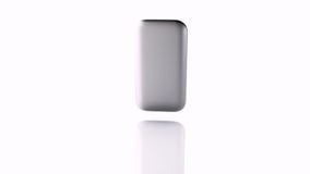 Smartphone gerencie sobre no fundo branco ilustração royalty free Smartphone gerencie sobre no fundo branco ilustração royalty free