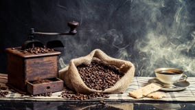 Smell Of Vintage Brewing Coffee Stock Photo Smell Of Vintage Brewing Coffee Stock Photo