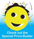 Smiley do imbecil do preço especial ilustração stock Smiley do imbecil do preço especial ilustração stock