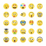 Smileys Flat Icons royalty free illustration Smileys Flat Icons royalty free illustration