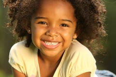 Smiling African American Child