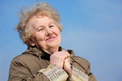 Smiling aged woman royalty free stock photo Smiling aged woman royalty free stock photo