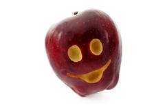 Smiling Apple Royalty Free Stock Photo