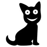 Cartoon Cat Face Eyes Clip Art Stock Illustration - Illustration of ...