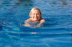 Smiling happy active elderly woman stock image Smiling happy active elderly woman stock image