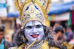 Smiling Hare Krishna royalty free stock photos Smiling Hare Krishna royalty free stock photos