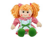 Smiling sit Cute rag doll isolated royalty free stock image Smiling sit Cute rag doll isolated royalty free stock image