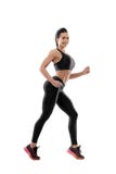 Smiling woman doing exercises. royalty free stock image Smiling woman doing exercises. royalty free stock image