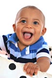 Smilling 7-month old baby boy portrait Stock Images