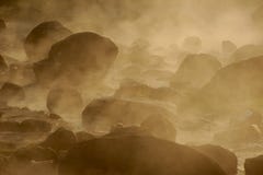 Smoke rising from hot springs . royalty free stock image Smoke rising from hot springs . royalty free stock image
