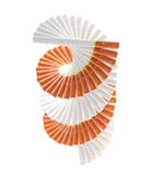 Smokers way: radial staircase made of cigarettes royalty free illustration Smokers way: radial staircase made of cigarettes royalty free illustration