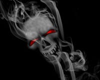 Smoking Skull Stock Photography Smoking Skull Stock Photography