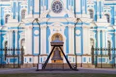 Smolny Convent or Smolny Convent of the Resurrection Voskresensky. Saint Petersburg, Russia stock images Smolny Convent or Smolny Convent of the Resurrection Voskresensky. Saint Petersburg, Russia stock images