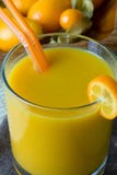 Smoothie avec les fruits tropicaux Image libre de droits Smoothie avec les fruits tropicaux Image libre de droits