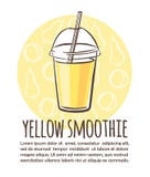 Smoothie желтого цвета иллюстрации вектора иллюстрация вектора Smoothie желтого цвета иллюстрации вектора иллюстрация вектора
