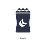 snack icon on white background. Simple element illustration from fast food concept vector illustration snack icon on white background. Simple element illustration from fast food concept vector illustration