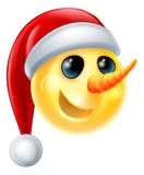 Sneeuwman Emoji royalty-vrije illustratie Sneeuwman Emoji royalty-vrije illustratie