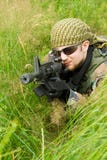 Sniper Rifle in Grass stock image. Image of marksman, bolt - 3489045