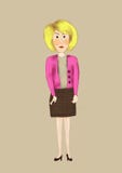 Snobby character woman royalty free illustration Snobby character woman royalty free illustration