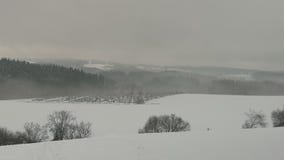 Snow-covered landscape royalty free stock photos Snow-covered landscape royalty free stock photos