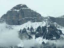 Snow covered mountains, the Alps in Europe stock images Snow covered mountains, the Alps in Europe stock images