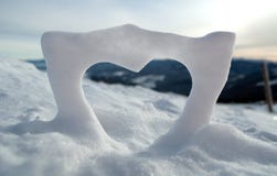 Snow Love Stock Photography
