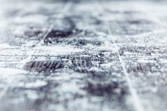 Snow on a wooden surface stock image Snow on a wooden surface stock image