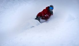 Snowboarding au soleil, banff, Canada photo libre de droits Snowboarding au soleil, banff, Canada photo libre de droits