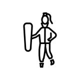 Snowboarding icon vector isolated on white background, Snowboarding sign , linear symbol and stroke design elements in outline royalty free illustration Snowboarding icon vector isolated on white background, Snowboarding sign , linear symbol and stroke design elements in outline royalty free illustration