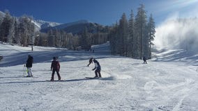 Snowbowl, Vlaggemast, Arizona stock foto Snowbowl, Vlaggemast, Arizona stock foto